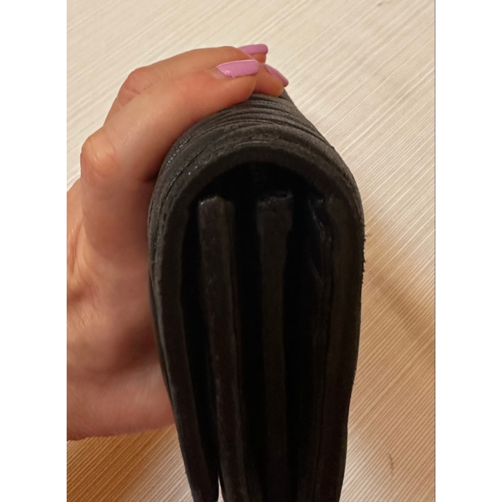 Miu Miu Matelasse Black Leather & Gold Hardware Long Flap Wallet w/ Card Holder - Picture 7 of 16